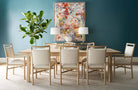 Montauk Rectangular Extending Dining Table in Light - 213cm -305cm by Theodore Alexander