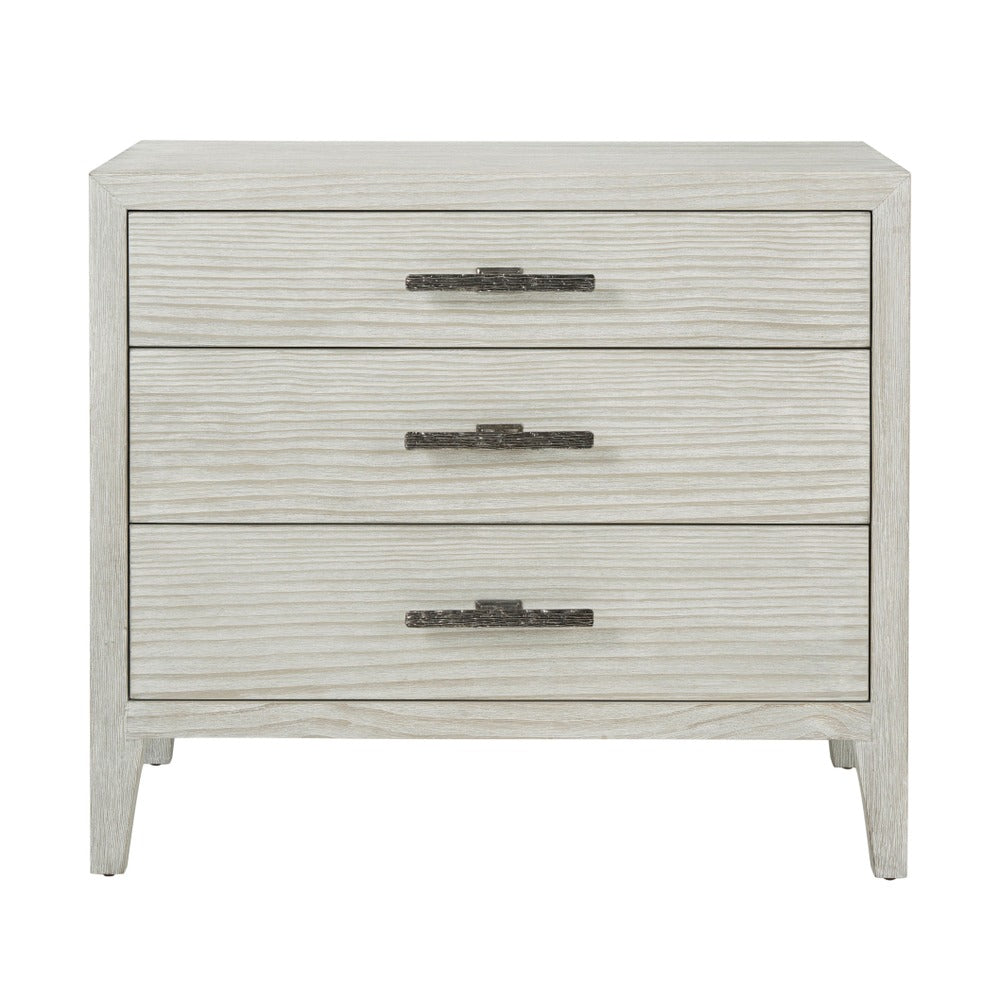 Breeze Three Drawer Bedside Table by Theodore Alexander