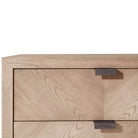 Catalina Three Drawer Bedside Table in Dune by Theodore Alexander