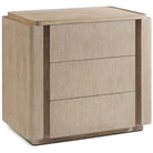 Repose Closed Bedside Table in Grey Oak by Theodore Alexander
