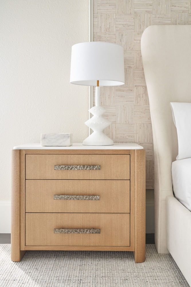 Essence Three Drawer Nightstand by Theodore Alexander