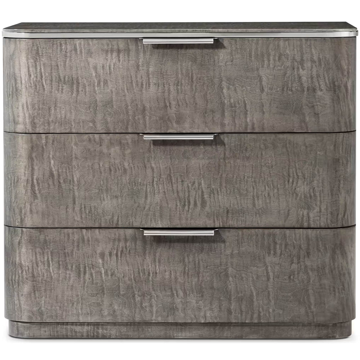 Hudson Bedside Table in Pebble Grey by Theodore Alexander