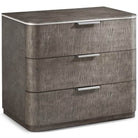 Hudson Bedside Table in Pebble Grey by Theodore Alexander