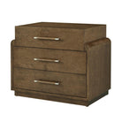 Origins Three Drawer Bedside Table in Landmark Finish by Theodore Alexander