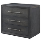 Maxwell 3-Drawer Bedside Table II Dark by Theodore Alexander