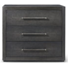 Maxwell 3-Drawer Bedside Table II Dark by Theodore Alexander