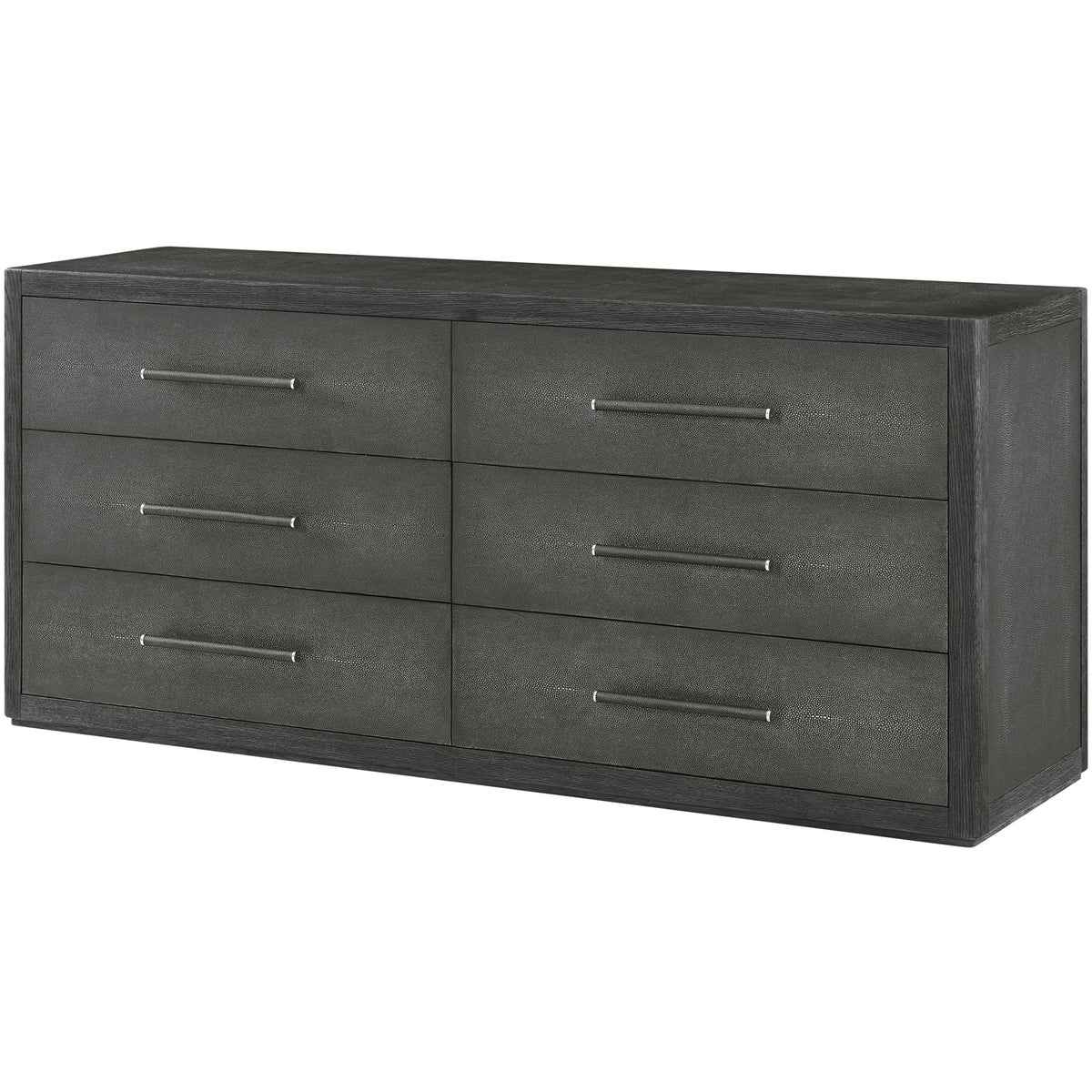 Maxwell 6-Drawer Dresser Dark by Theodore Alexander