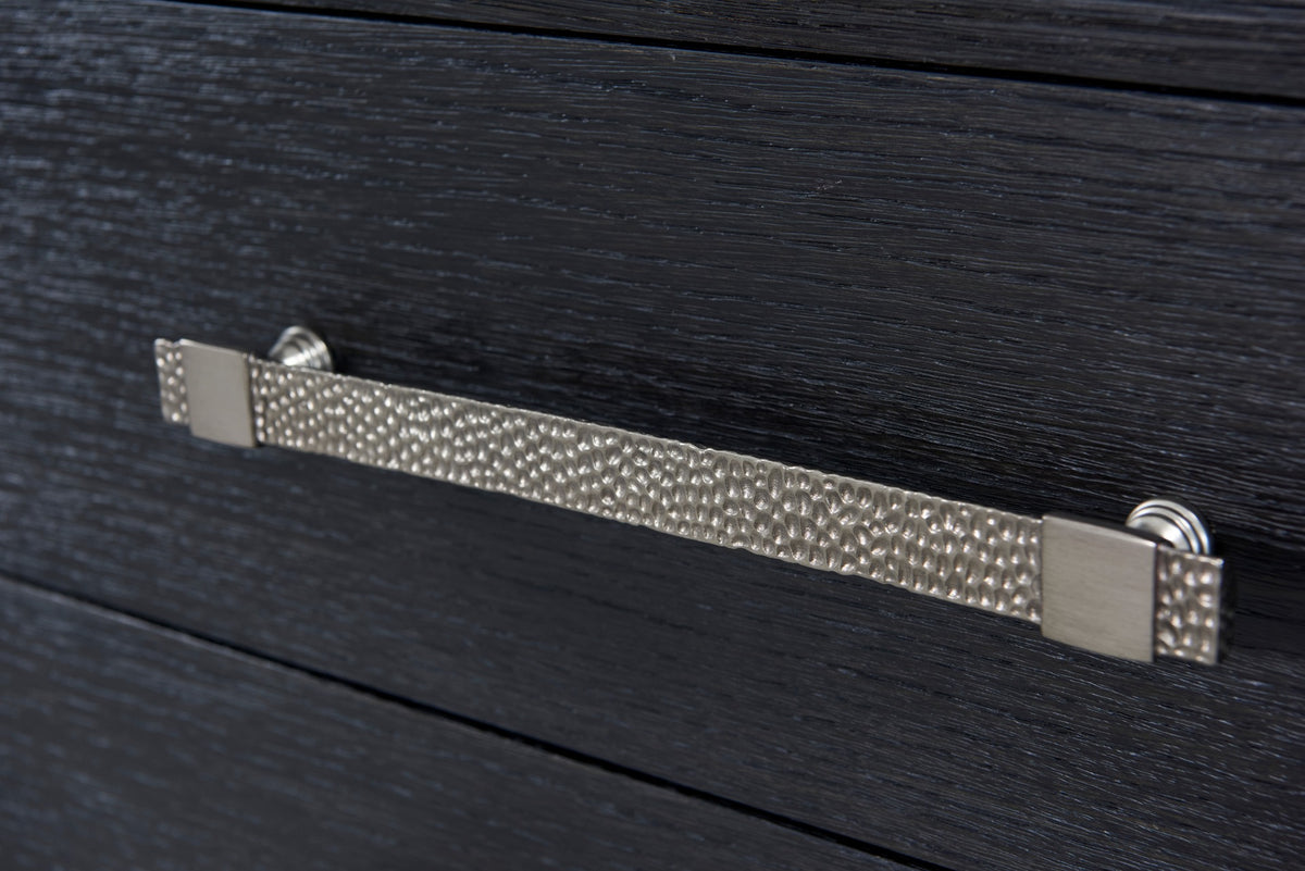 Luna 3-Drawer Bedside Table Dark by Theodore Alexander