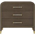 Judith Leiber 3-Drawer Bedside Table Dark by Theodore Alexander