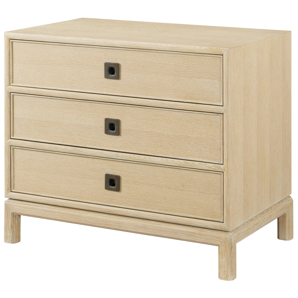 Montauk Bedside Table in Lighthouse - Large by Theodore Alexander