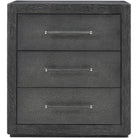 Maxwell 3-Drawer Bedside Table Dark by Theodore Alexander