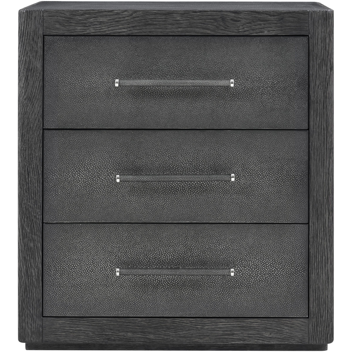 Maxwell 3-Drawer Bedside Table Dark by Theodore Alexander