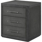Maxwell 3-Drawer Bedside Table Dark by Theodore Alexander