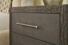 Maxwell 3-Drawer Bedside Table Dark by Theodore Alexander