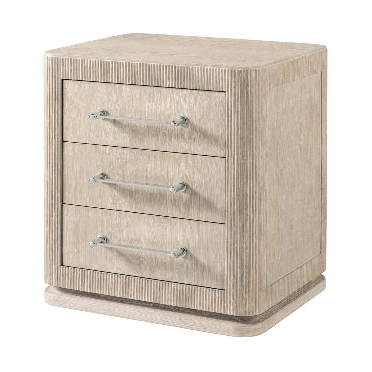 Horizon Three Drawer Small Bedside Table by Theodore Alexander