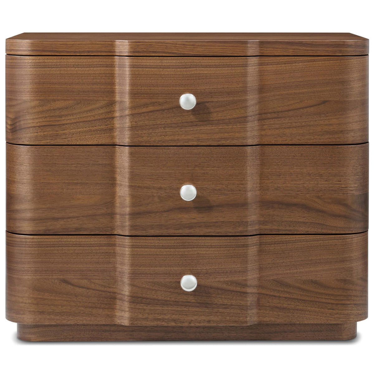 Coronet Walnut Bedside Table by Theodore Alexander