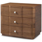 Coronet Walnut Bedside Table by Theodore Alexander