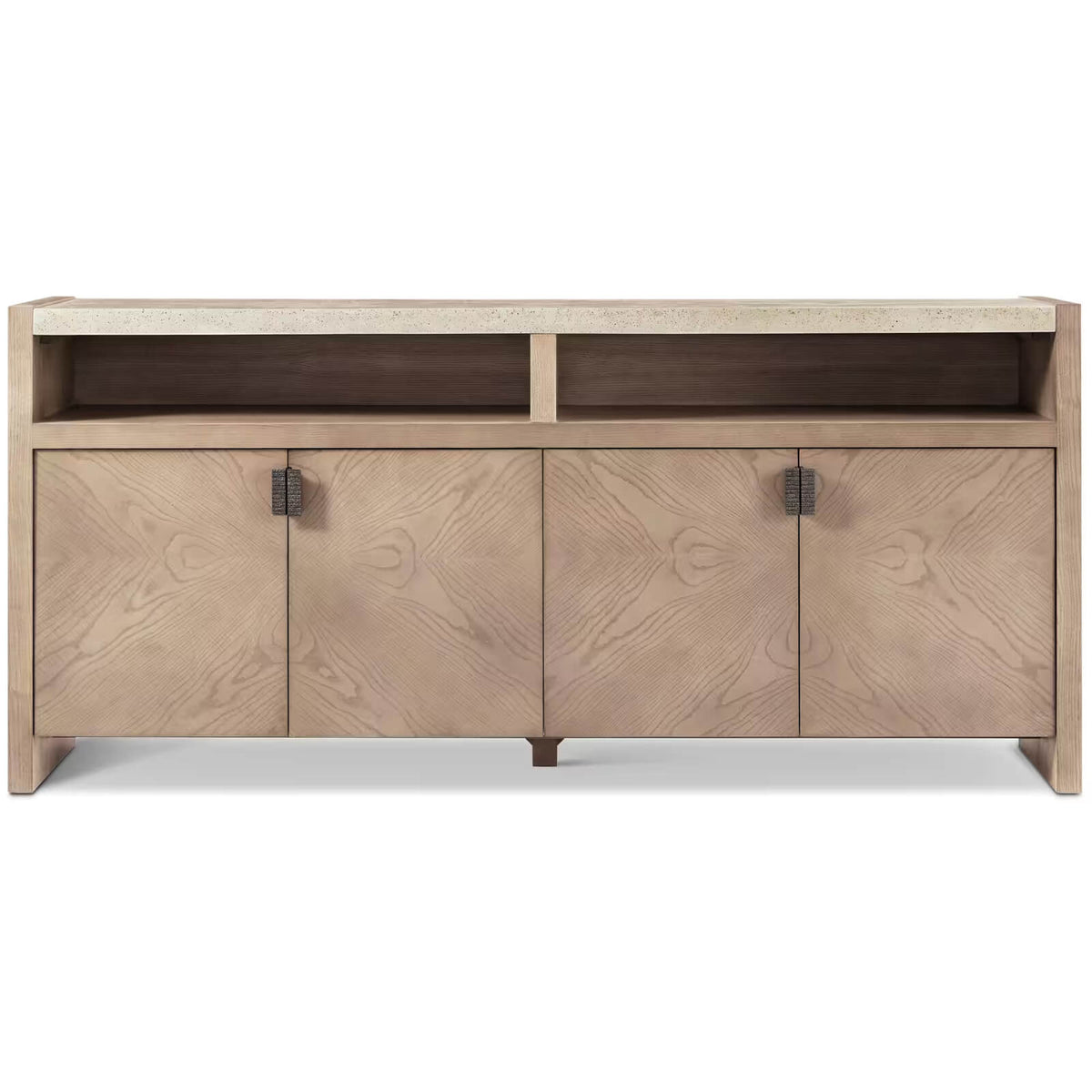 Catalina Media Cabinet in Dune - Small by Theodore Alexander