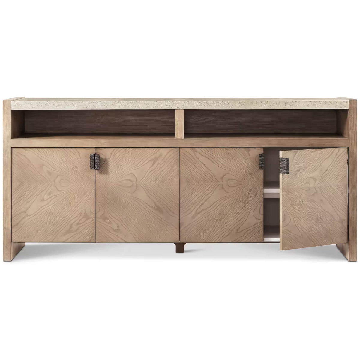 Catalina Media Cabinet in Dune - Small by Theodore Alexander