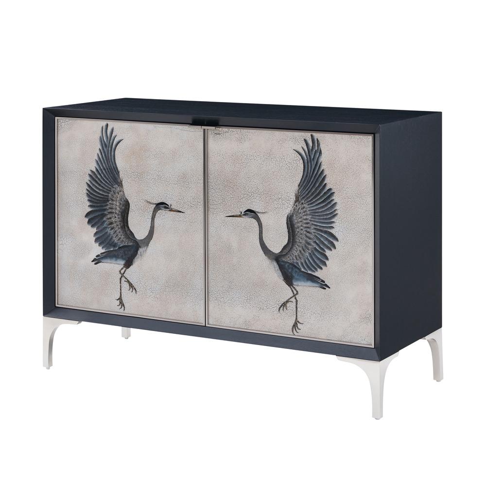 Origins Heron Wooden Chest by Theodore Alexander
