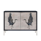 Origins Heron Wooden Chest by Theodore Alexander