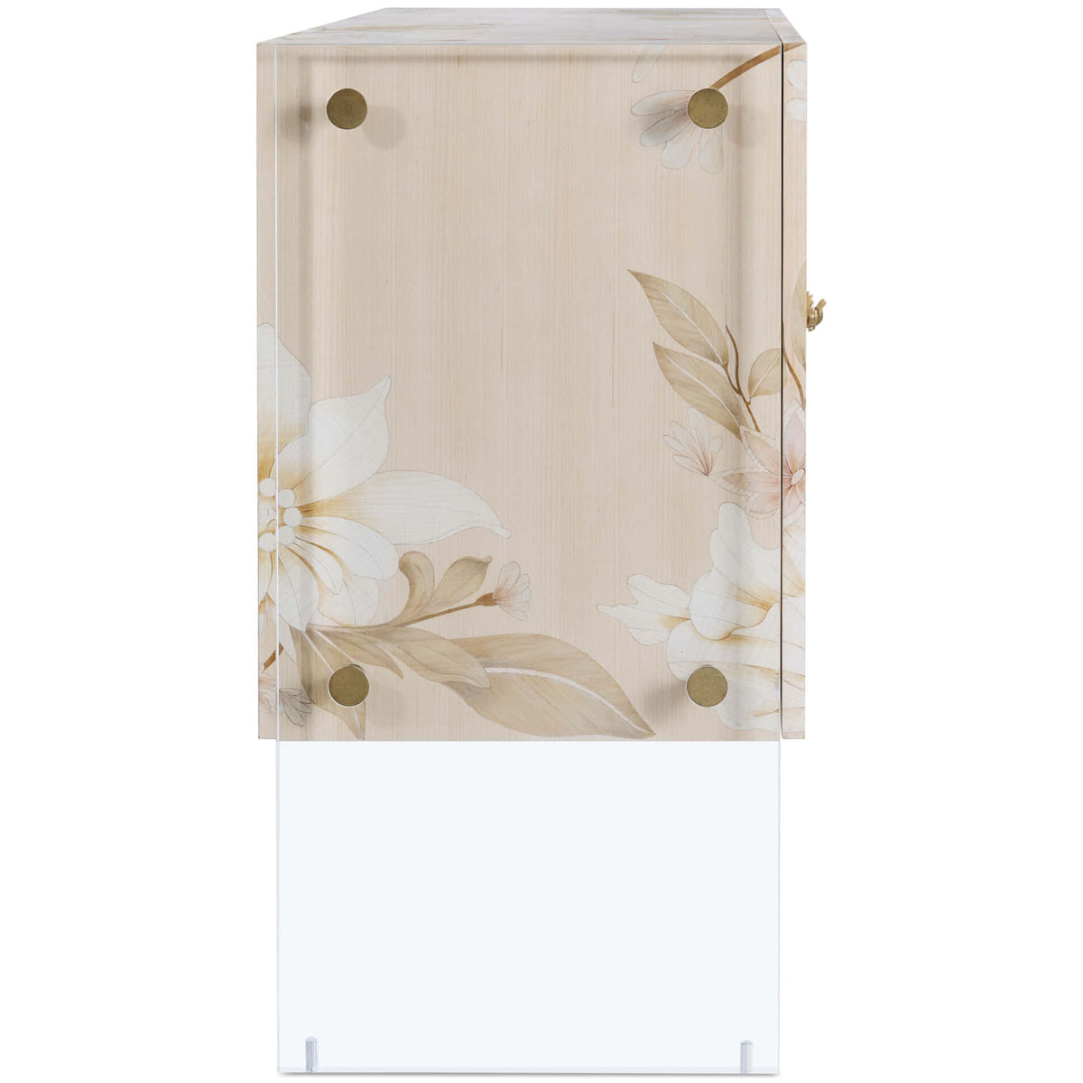 Bouquet 2 Door Cabinet in Buttercream by Theodore Alexander