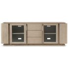 Repose Media Cabinet in Grey Oak by Theodore Alexander
