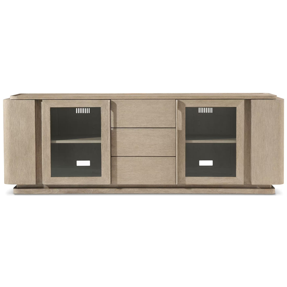 Repose Media Cabinet in Grey Oak by Theodore Alexander