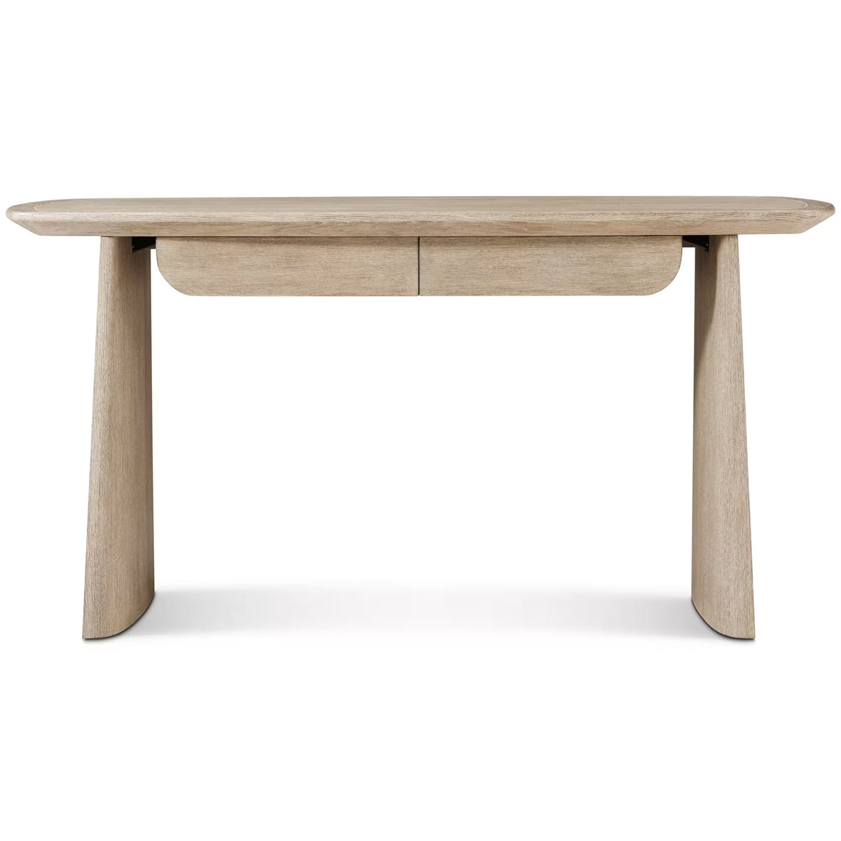 Repose Wooden Desk in Grey Oak by Theodore Alexander