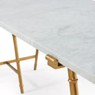 Kesden Bianco Marble Top Desk by Theodore Alexander