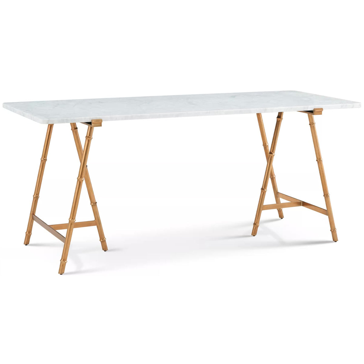 Kesden Bianco Marble Top Desk by Theodore Alexander