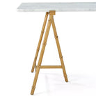 Kesden Bianco Marble Top Desk by Theodore Alexander