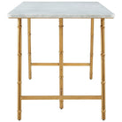 Kesden Bianco Marble Top Desk by Theodore Alexander