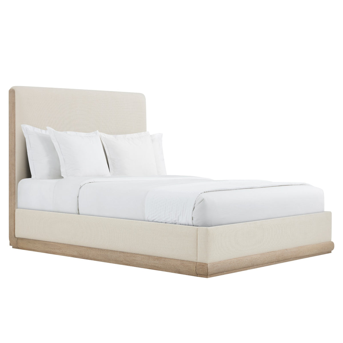 Repose Upholstered Bed in Grey Oak - UK King by Theodore Alexander