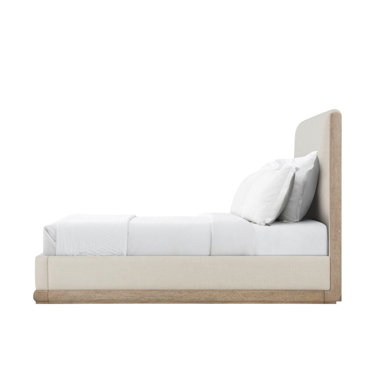 Repose Upholstered Bed in Grey Oak - UK King by Theodore Alexander