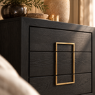 Lucca Dark Brown 3 Drawer Chest Berkeley Designs