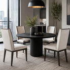 Della Dining Chair in Kendal Linen by Theodore Alexander