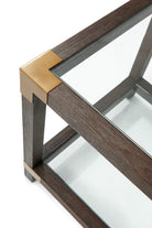 Square Side Table Rayan in Cardamon by Theodore Alexander
