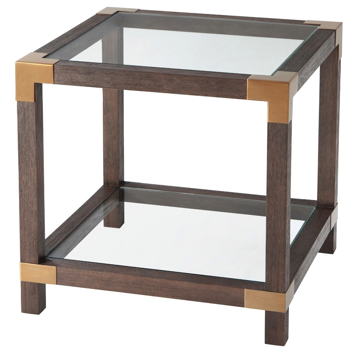 Square Side Table Rayan in Cardamon by Theodore Alexander