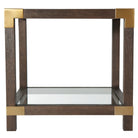 Square Side Table Rayan in Cardamon by Theodore Alexander