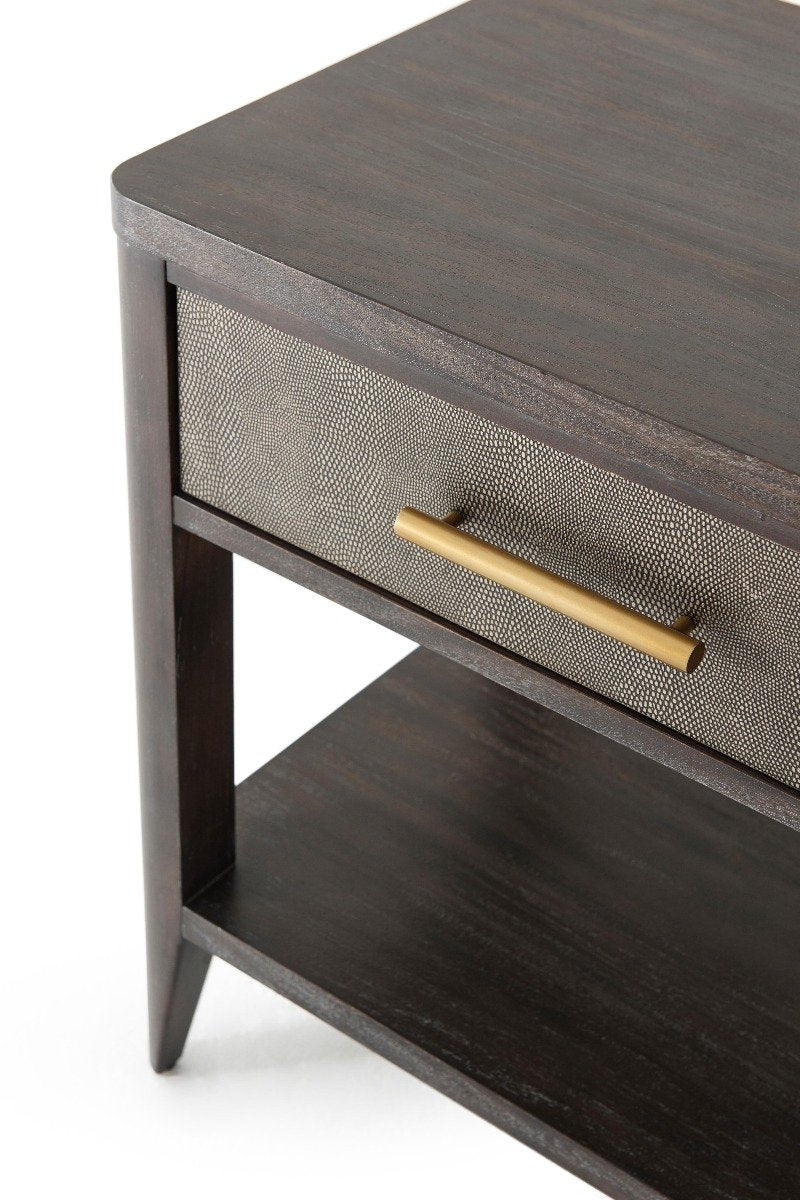 Small Bedside Table York in Rowan by Theodore Alexander