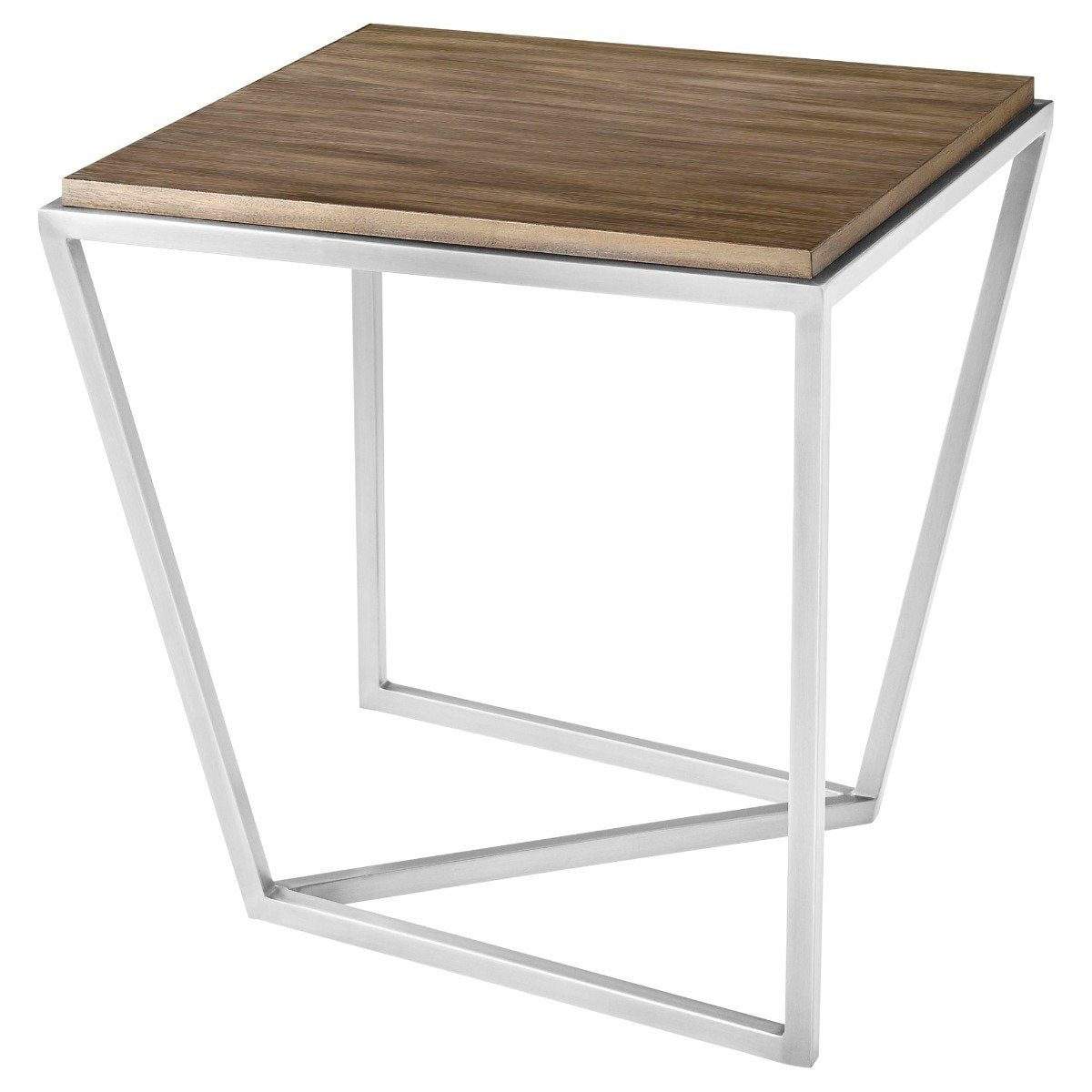 Square Side Table Crazy X in Mangrove by Theodore Alexander