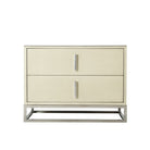 Bedside Table Blain in Overcast Shagreen by Theodore Alexander