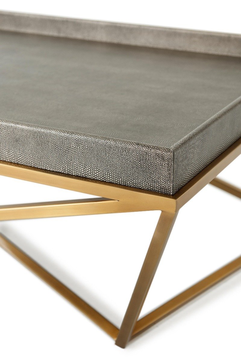 Tray Coffee Table Crazy X in Tempest by Theodore Alexander