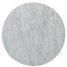 Small Round Coffee Table Fisher in Marble & Nickel by Theodore Alexander