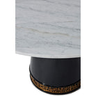 Dining Table Westcott in Bianco Marble by Theodore Alexander