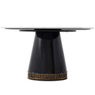Dining Table Westcott in Bianco Marble by Theodore Alexander