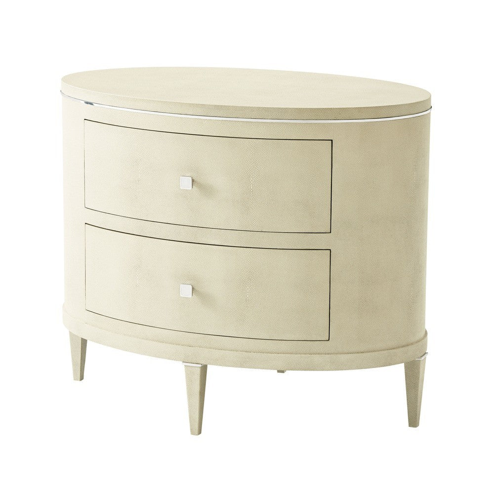 Bedside Chest Eli in Overcast Finish by Theodore Alexander