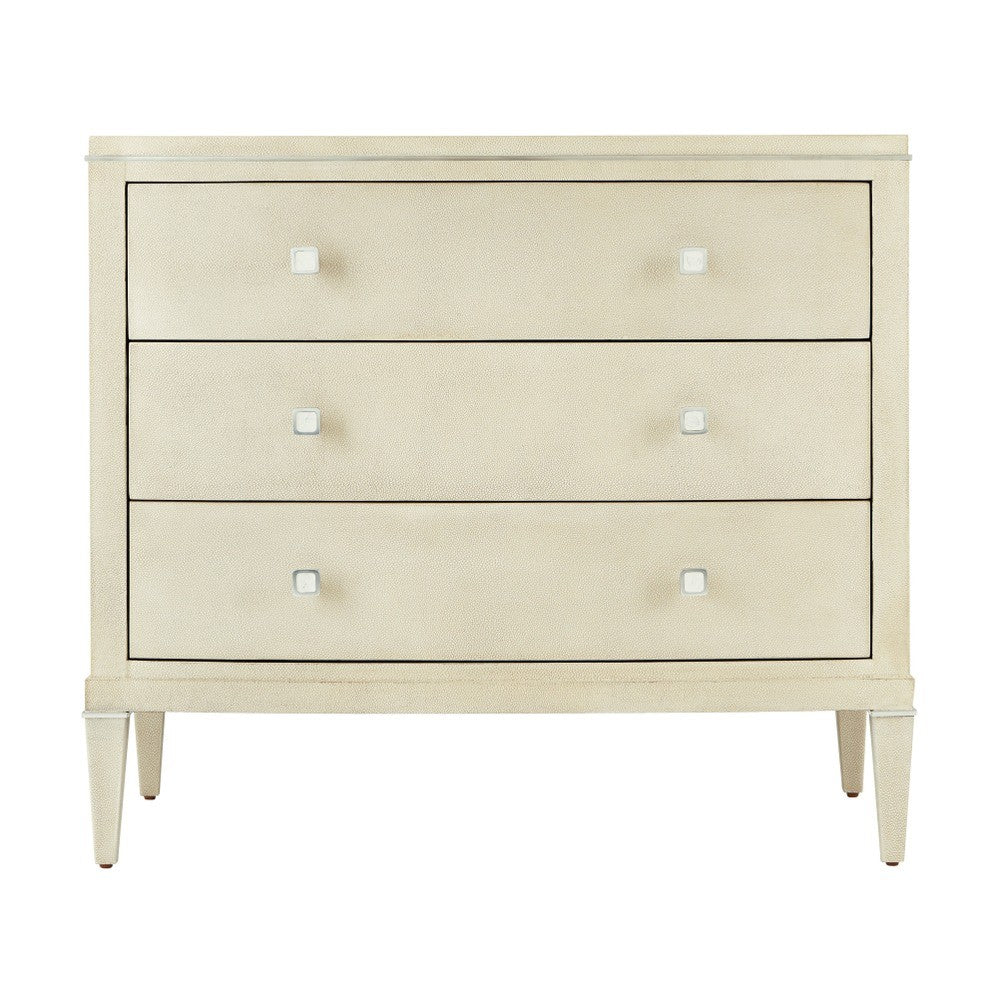 Adeline Bedside Table in Overcast by Theodore Alexander