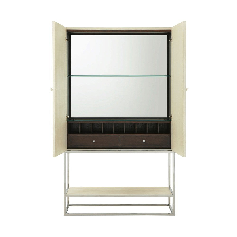 Townsend Bar Cabinet in Overcast by Theodore Alexander